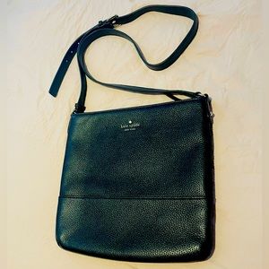 Kate Spade Black Leather purse crossbody lk new
